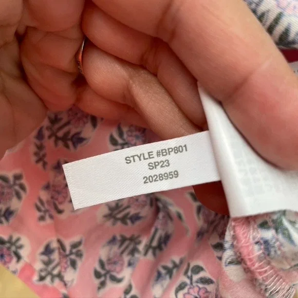 J Crew Printed Collared Mini Shirt Dress Womens 2 Coquette Teacher Girly Easter - Picture 14 of 14